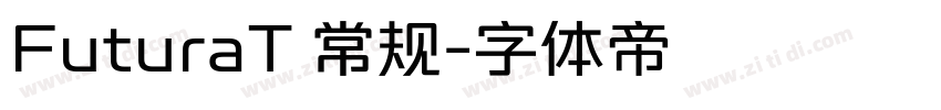 FuturaT 常规字体转换
